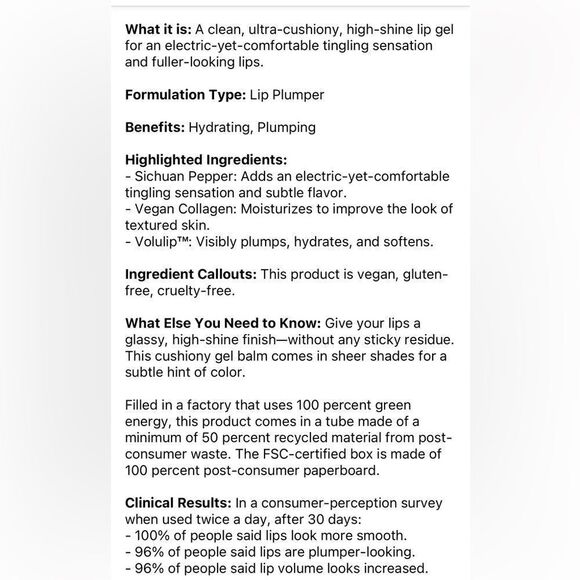 MILK MAKEUP Electric Glossy Lip Plumper Color- Buzzed Nude - Picture 10 of 10